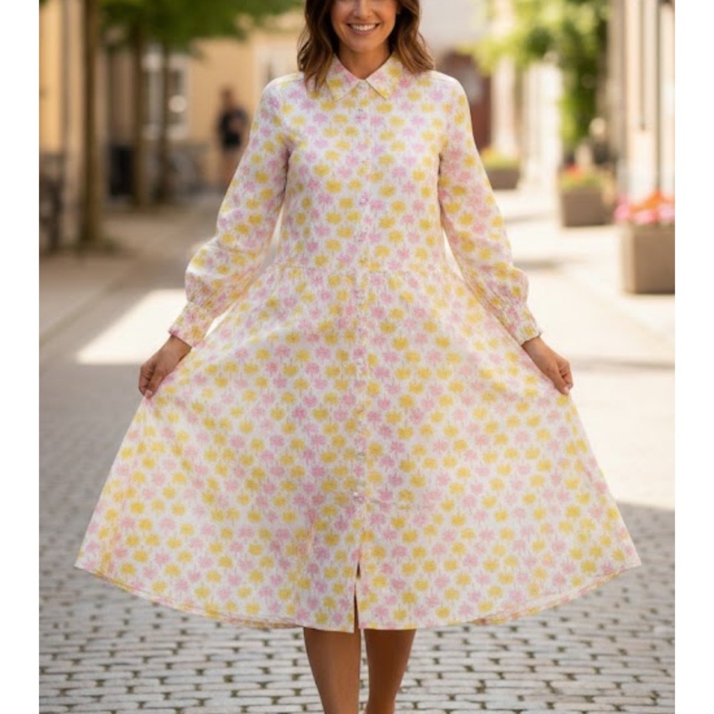 New Marea Floral Button-Up Dress